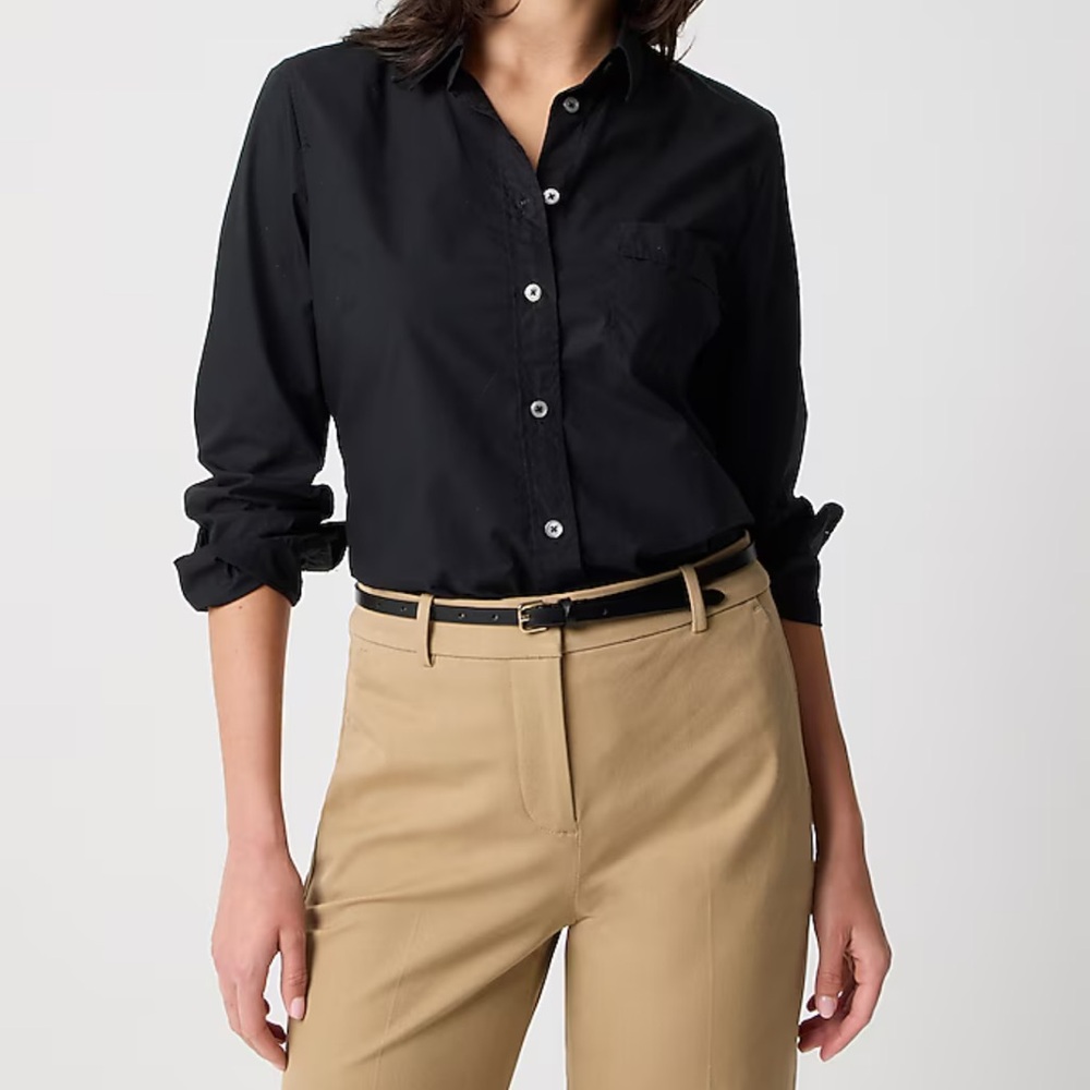 JCREW Black Button-Up Shirt